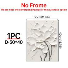 1PC Nghệ thuật vải hoa hồng trắng thanh lịch, Nghệ thuật treo tường phong cách kem hoa hồng hồng quyến rũ, Áp phích hoa vàng và trắng - Trang trí tường hoa hiện đại, Tranh hoa đen trắng trừu tượng cho phòng khách, phòng ngủ, văn phòng - Đã đóng khung và sẵn sàng để treo, Nghệ thuật treo tường phong cách kem hoa hồng hồng quyến rũ, Quán cà phê & Thư viện - Nhiều màu - Xem 33