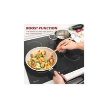 Plug-In Induction Hob 13 Amp 2800W 60cm Integrated Electric Cooktop With Bridge Zone 4 Cooking Zones - Black1 - View 5