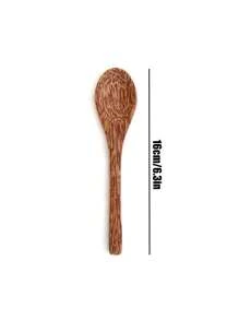 Bộ bát dừa, bát gỗ tự nhiên đựng sữa chua, sinh tố và các món ăn thuần chay kèm thìa gỗ - 1 bát + 1 thìa - Xem 3