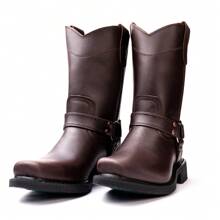 Bota De Trabajo Vaquera Con Argolla Seguridad American Welt - Café - Ver 9