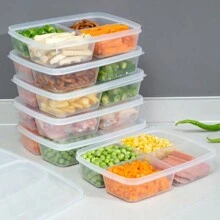 1 Set 4-Compartment Food Storage Container, Meat Dedicated Portioned Preservation Box, Fridge/Freezer Meat Storage Organizer - Multicolor - View 10
