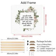 1 Pc Personalized Customized Photos On Canvas With DIY Wood Frame,Gifts For Valentine's Day,Custom Photos For Your Lover,Family,Friends And Pets,Dogs,Cats,Big Size Home Decor Birthday Graduation