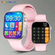 SIMSONLAB 1.83-Inch Smart Watch, Wireless Calling & Dial, Multi -Sport Modes, Calling Reminder & Rejection, Information Reminder, SMS Reminder,Compatible With Iphone/Andriod Christmas New Year Valentine's Day Holiday Gift