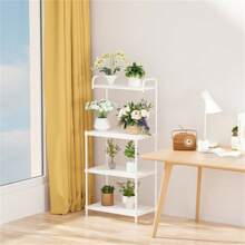 4 Layer Storage Shelf White
