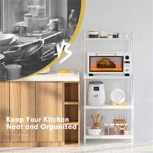 4 Layer Storage Shelf White