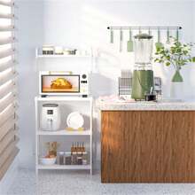 4 Layer Storage Shelf White