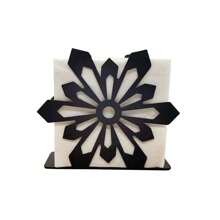 1 pièce Porte-serviette en forme de flocon de neige en métal - Distributeur de papier essuie-tout vertical moderne pour la cuisine, les tables de salle à manger et de café, Style simple porte-papier pour hôtel ou café, décoration de maison
