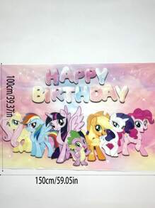 1pc  Themed Backdrop, Suitable For Party Photo Taking And Decoration, Cartoon Birthday Background Cloth Party Favors Wedding Gifts Birthday Gifts