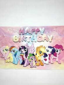 1pc  Themed Backdrop, Suitable For Party Photo Taking And Decoration, Cartoon Birthday Background Cloth Party Favors Wedding Gifts Birthday Gifts