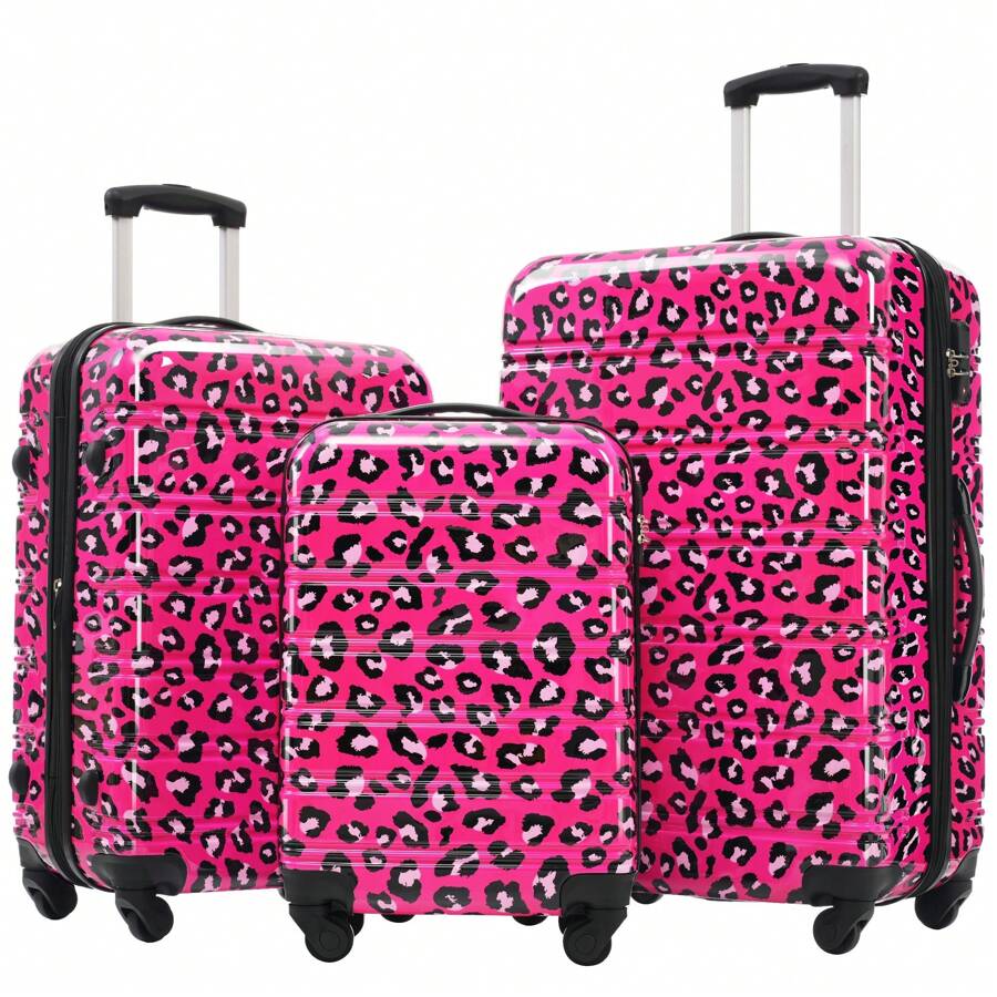 Hardshell Luggage Sets 3 Pcs Spinner Suitcase With TSA Lock Lightweight-20"+24"+28" Luggages