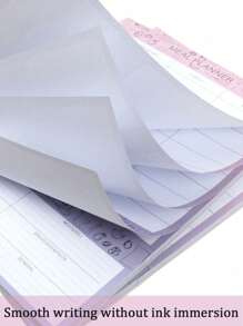 1 Pc Weekly Meal Planner Notebook 6.5x8.6 Inch, 52 Sheets Weekly Meal Planner Magnetic, Fridge Magnetic Menu Planner For Fridge Notepad For Daily & Weekly Plan, Family Use - Pink - View 3