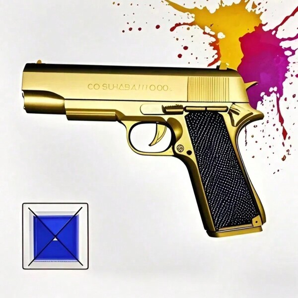 Manual Blaster Pistol - Toy Gun Pistol Without Charge,For Backyard Fun And Outdoor Team Shooting Games(Without Bullet)