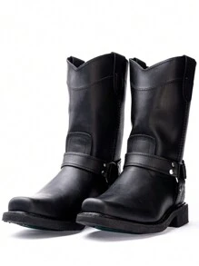 Bota De Trabajo Vaquera Con Argolla Seguridad American Welt - Negro - Ver 9