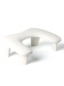 New Arrivals Manicure Comfortable Tilt Soft Nail Arm Rest Professional PU Leather U Shape Nail Hand Pillow For Manicure Salon Use