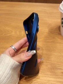 1 Piece Magnetic Phone Case, Magnetic Induction Slim Phone Case, Compatible With IPhone 15/15Pro/15Plus/15ProMax - Azul Marino - Ver 6