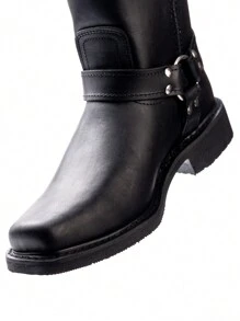 Bota De Trabajo Vaquera Con Argolla Seguridad American Welt - Negro - Ver 10