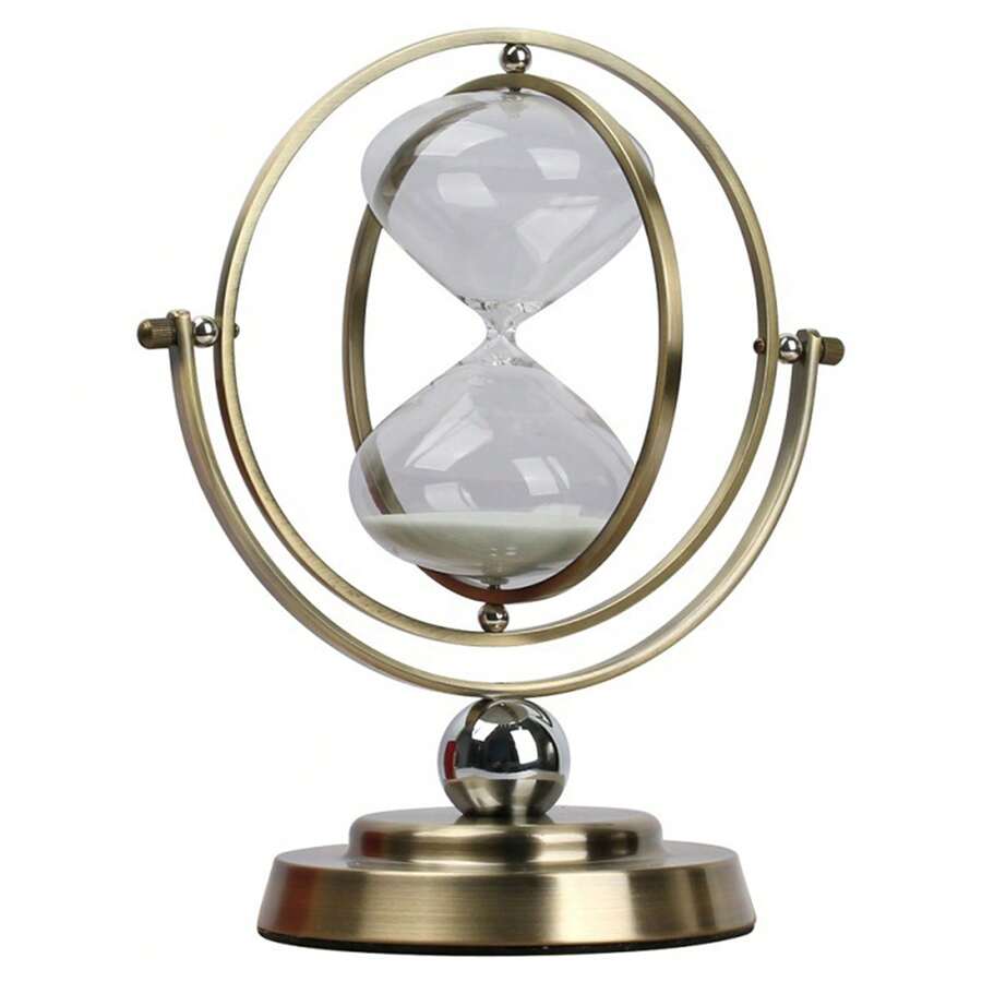 Globe Sand Clock Sand Timer Rotating Sand Clock, Sand Clock Timer 30 ...