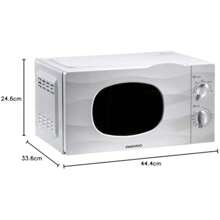 Daewoo 20L 700W Microwave |Auto Defrost Function |5 Power Settings | 35 Minute Timer Dial | Glass Turntable | - White Wave - WhiteWave-700W - View 6