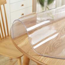 0.25mm Thick Transparent PVC Round Tablecloth, Waterproof, Scratch-Resistant, Heat-Resistant Table Cover, Protective Film For Home, Hotel, Dining Table, Coffee Table
