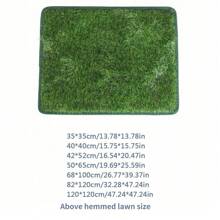 Alfombra reutilizable de entrenamiento para mascotas, almohadillas de baño lavables para perros, tapete de césped artificial para uso interior/exterior (Alfombra de césped para la caja de arena de un cajón, sin bordes) - Multicolor - Ver 3