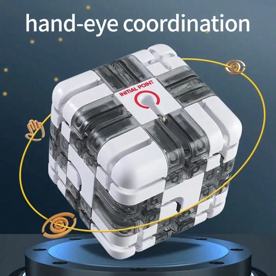 3D Labyrinth Würfel Puzzle - Knobelspiel Für Kinder & Erwachsene