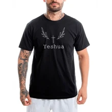 Camisa Masculina Camiseta Yeshua Estilo Streetwear Premium Malha De Algodão Leve