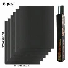 2/4/6 Stück 40 x 33 cm Backmatten, wiederverwend- und antihaftbeschichtet, ofensicher und hitzebeständig für Grill, einfach zu reinigende Back- und Grillmatten, Küchenhelfer