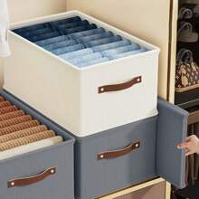 1pc Large Capacity Foldable Clothing Storage Box No Separate Layer Storage Box Clothing Storage Box Household Clothing Organizer Drawer Type Wardrobe Storage Box