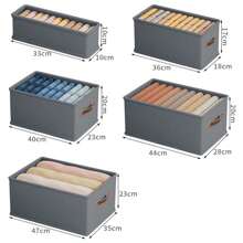 1pc Large Capacity Foldable Clothing Storage Box No Separate Layer Storage Box Clothing Storage Box Household Clothing Organizer Drawer Type Wardrobe Storage Box