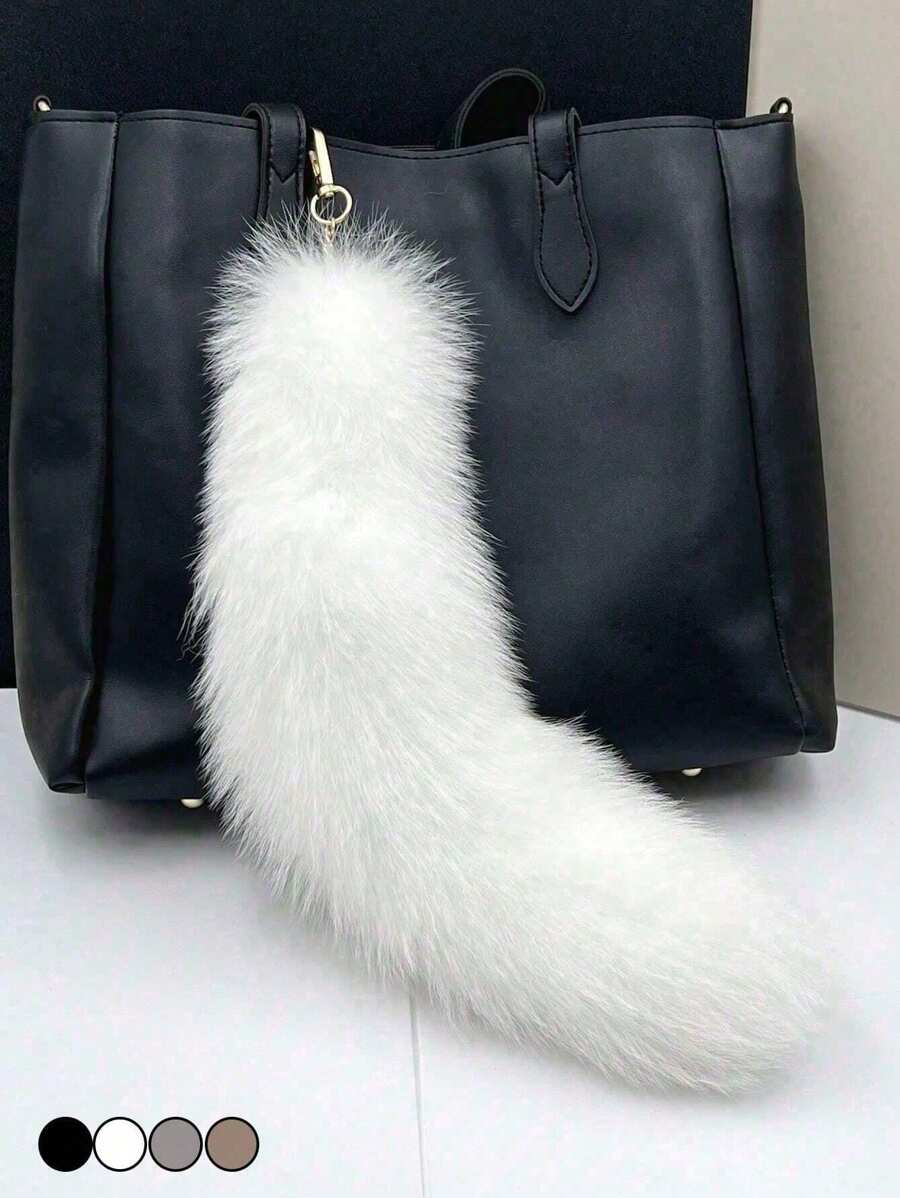 Móc chìa khóa xe hình đuôi cáo dễ thương, thích hợp sử dụng hàng ngày. - Nhiều màu - Xem 1