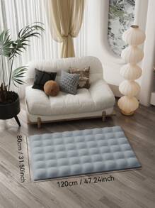 Alfombra grande y esponjosa para la sala de estar, adecuada para colocar al lado de la cama en el dormitorio, sala de estar, oficina y comedor. Alfombra de interior hecha de piel de conejo sintética con múltiples colores disponibles, tapete decorativo para el piso de la habitación. Alfombras y tapetes de piso para decoración del hogar - Gris Claro - Ver 4