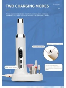 Máquina de taladro para uñas profesional inalámbrica, cortador de manicura eléctrico para reparación de uñas, diseñado para quitar gel, para herramientas de uñas de salones