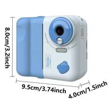 Kids Camera Instant Print, Digital Camera, Kids Selfie Instant Camera, Girls Boys Instant Print Digital Camera - Blue