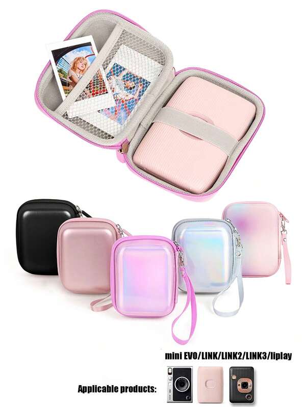 حافظة صلبة متوافقة مع كاميرا Fujifilm Insta X Mini EVO الفورية / طابعة Insta X Mini Link / Insta X Mini Liplay، M35/M38/F9, حافظة سفر ل- Mini EVO