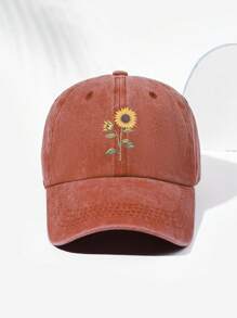 1pc Unisex Sunflower Retro Print Baseball Cap, Fashionable & Versatile Suitable For Outdoor Activity, Daily Wear, Adjustable Size - A - View 10