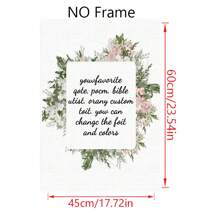 1 Pc Personalized Customized Photos On Canvas With DIY Wood Frame,Gifts For Valentine's Day,Custom Photos For Your Lover,Family,Friends And Pets,Dogs,Cats,Big Size Home Decor Birthday Graduation