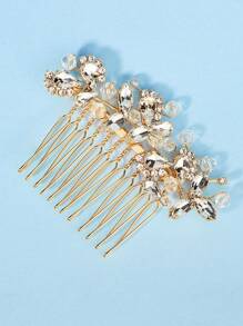 1 Lady's Ins Style Exquisite Updo Hair Comb Bridal Headwear European And American Bride Wedding Updo Style Exquisite Decorative Hair Accessories Royal Elegant Tiaras