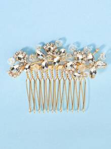 1 Lady's Ins Style Exquisite Updo Hair Comb Bridal Headwear European And American Bride Wedding Updo Style Exquisite Decorative Hair Accessories Royal Elegant Tiaras