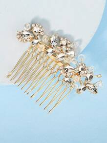 1 Lady's Ins Style Exquisite Updo Hair Comb Bridal Headwear European And American Bride Wedding Updo Style Exquisite Decorative Hair Accessories Royal Elegant Tiaras