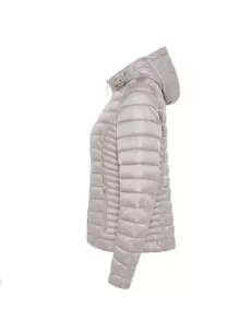 Women's Plain Color Long Sleeve Zipper Collar Casual Hooded Winter Jacket