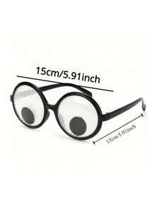 Funny Rotating Eyeball Design Glasses, Gag Prop For Christmas Photo, LARP Party Supply, Stage Performance Accessory