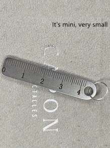 1/2/3/5pcs Mini Stainless Steel Ruler With Keychain, Portable Measuring Tool For Office, School Supplies, Suitable For Students And Professionals, Ideal Gift For Back To School Season - Multicolor - View 2