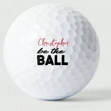 3 balles de golf personnalisées, balles de pratique rondes en caoutchouc à deux couches, balles de sport extérieur personnalisées, convenant aux sports d'équipe, à la Saint-Valentin, à l'anniversaire de mariage, le meilleur cadeau pour la famille et les amis.