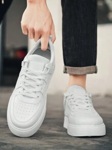 scarpe sportive alla moda con suola spessa, per uomo taglia grande, versatili, scarpe da ginnastica casual