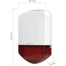 110dB Standalone Siren Basic Security Burglar Alarm System Cabin Carport Build Site Shed Porch Key Fob Remotes Motion Detector - as pic - View 5