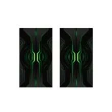 1 Pair (2pcs) Decorative Car B-Pillar Stickers, Colorful Patterns, Trimmable Size Fits Sedan, SUV, Truck, Protects Car Pillar From Scratches, Ideal For Holiday Vehicle Decoration