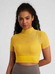 MASKERT Spring And Summer Women's Yoga Tops,Casual Tights,Women's Yoga Short Sleeves,Sports And Exercise Short Sleeves,Outdoor Sports Tops,High-Elastic Yoga Top,Commuter Top,Soft And Comfortable At Home