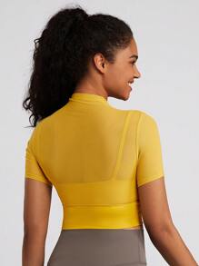 MASKERT Spring And Summer Women's Yoga Tops,Casual Tights,Women's Yoga Short Sleeves,Sports And Exercise Short Sleeves,Outdoor Sports Tops,High-Elastic Yoga Top,Commuter Top,Soft And Comfortable At Home