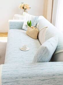 1 pezzo Cuscino per divano in chenille con texture a stella cadente francese, Fodera universale per divano antiscivolo per tutte le stagioni, Minimalista moderno ed elegante, Lavabile in lavatrice, Anti-polvere, Adatta per ufficio, camera da letto, soggiorno