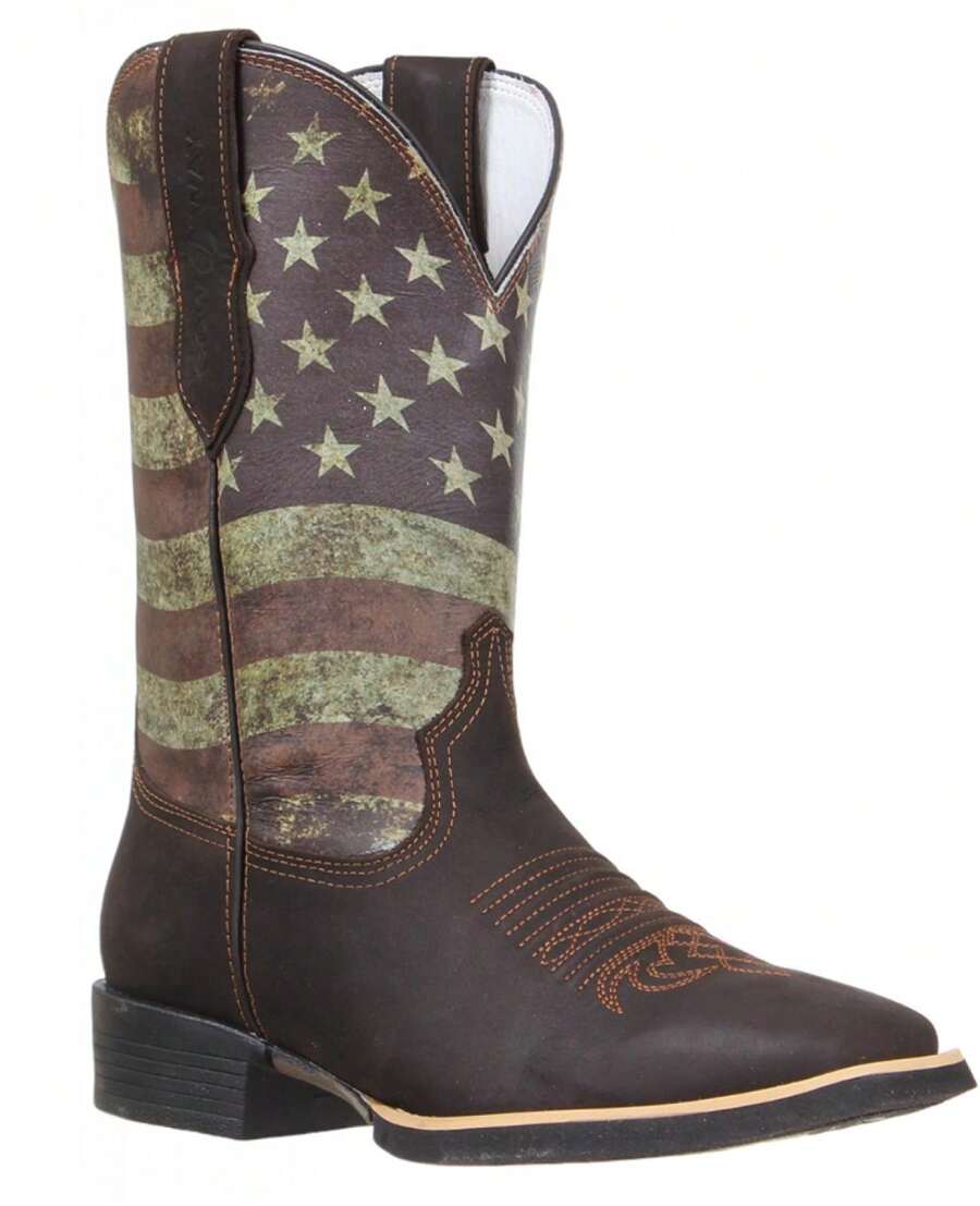 Cow Way Men's Square Toe Coffee Boot 36869 | Moda de Mujer | SHEIN México